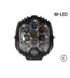 Verstraler - M-Led - 5.5" - 14cm - Veiligheidslamp - Blauw - Spot