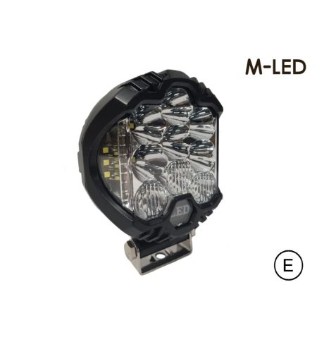Extraljus - M-Led - 5.5" - 14cm - Säkerhetslampa - Blå - Spot -