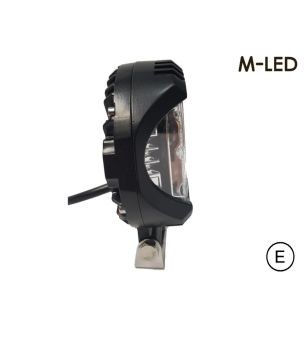 Extraljus - M-Led - 5.5" - 14cm - Säkerhetslampa - Blå - Spot -