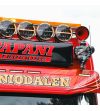 Extraljus - Briod - Olympus 2.0 - 9" - 22.8cm - Smoke - Positionsljus Vit/Bärnsten - 1 blixtmönster - Driving -