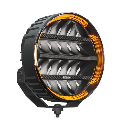 Fernscheinwerfer - Briod - Olympus 2.0 - 9" - 22.8cm - Smoke - Positionslicht Weiß/Amber - 1 Blinkmuster - Driving 