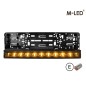LED-ramp - M-Led - 21.2" - 53.7cm - Nummerskyltsfäste - Positionsljus Vit/Bärnsten - Driving -