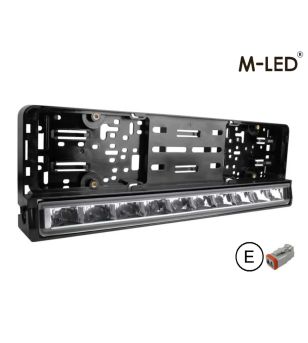 LED-ramp - M-Led - 21.2" - 53.7cm - Nummerskyltsfäste - Positionsljus Vit/Bärnsten - Driving -