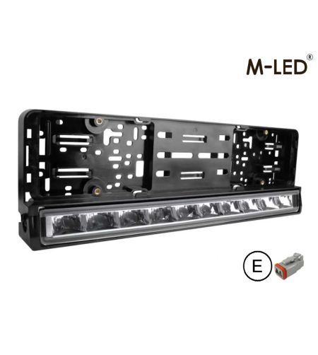 LED Light bar - M-Led - 21.2" - 53.7cm - License plate mounting - Position light White/Amber - Driving
