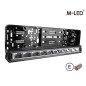 LED-ramp - M-Led - 21.2" - 53.7cm - Nummerskyltsfäste - Positionsljus Vit/Bärnsten - Driving -