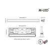 LED bar - OZZ - LP 1 - 21.1" - 53.5cm - Nummerplaatbevestiging - Driving