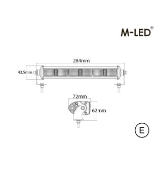 LED bar - Ledson - Epix 37 - Slim - 37.1" - 94.3cm - Powerboost - Driving