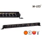 LED Light bar - M-Led - Sergeant Specialist - Edgeless - 20.6" - 52.2cm - Full Options - Position light White/Amber - 1 flash pattern - Driving Spot Combo LED Light bar - M-Led - Sergeant Specialist - Edgeless - 20.6" - 52.2cm - Full Options - Position light White/Amber - 1 flash pattern - Driving Spot Combo