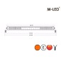 LED Light bar - M-Led - Sergeant Specialist - Edgeless - 20.6" - 52.2cm - Full Options - Position light White/Amber - 1 flash pattern - Driving Spot Combo LED Light bar - M-Led - Sergeant Specialist - Edgeless - 20.6" - 52.2cm - Full Options - Position light White/Amber - 1 flash pattern - Driving Spot Combo