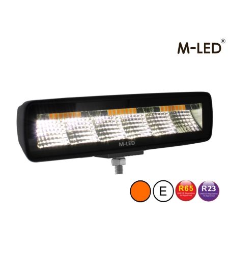 Arbetsbelysning - M-Led - Sergeant - Randlös - 6.2" - 15.7cm - Dark Look - 1 blixtmönster - Wide -