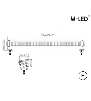 LED bar - Ledson - Epix 37 - Slim - 37.1" - 94.3cm - Powerboost - Driving