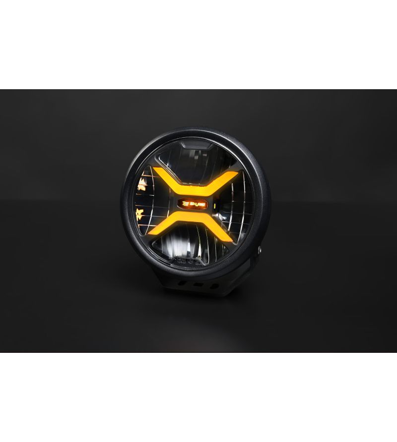 Fernscheinwerfer - Skyled - Crux 7X - 6.7" - 17cm - Smoke - Positionslicht Weiß/Amber - Driving 