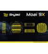 Extraljus - Skyled - Maoi 9X - 8.7" - 22cm - Vit - Smoke - Positionsljus Vit/Bärnsten - Driving