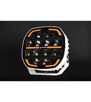Extraljus - Skyled - Maoi 7X - 6.7" - 17.1cm - Vit - Smoke - Positionsljus Vit/Bärnsten - Driving 