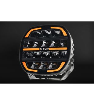 Extraljus - Skyled - Maoi 9X - 8.7" - 22cm - Smoke - Positionsljus Vit/Bärnsten - Driving 