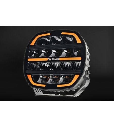 Driving light - Skyled - Maoi 9X - 8.7" - 22cm - Smoke - Position light White/Amber - Driving