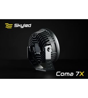 Extraljus - Skyled - Crux 7X - 6.7" - 17cm - Smoke - Positionsljus Vit/Bärnsten - Driving 