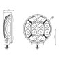 Verstraler - Skyled - Jupiter 7X - 7.1" - 18cm - Positielicht Wit/Amber - Driving Verstraler - Skyled - Jupiter 7X - 7.1" - 18cm - Positielicht Wit/Amber - Driving
