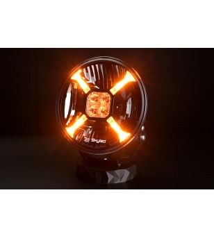 Verstraler - Skyled - Cosmo 9X - Flash - 9" - 22.8cm - Smoke - Positielicht Wit/Amber - 1 flitspatroon - Driving