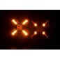 Verstraler - Skyled - Cosmo 9X - Flash - 9" - 22.8cm - Smoke - Positielicht Wit/Amber - 1 flitspatroon - Driving Verstraler - Skyled - Cosmo 9X - Flash - 9" - 22.8cm - Smoke - Positielicht Wit/Amber - 1 flitspatroon - Driving