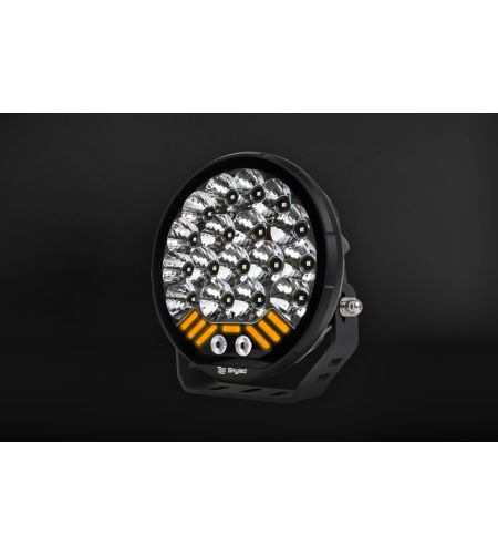 Extraljus - Skyled - Dorado 9X - 8.5" - 21.6cm - Positionsljus Vit/Bärnsten - 1 blixtmönster - Driving -