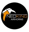 Luchthoorn - Nedking - The Sound of Grover - Kelk 180mm - 37.4" - 95cm - Messing Verchroomd