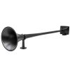 Air Horn - Hadley - Black 8 - Bell flare 185mm - 37.4" - 95cm - Black matte
