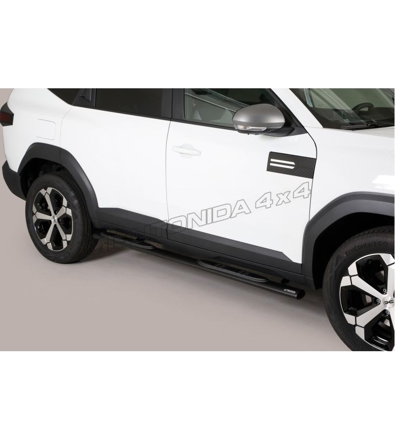 Seitenschutzbügel - Misutonida - Grand Pedana - Oval - Schwarz matt - Satz - Dacia - Bigster - 2025+ Seitenschutzbügel - Misutonida - Grand Pedana - Oval - Schwarz matt - Satz - Dacia - Bigster - 2025+