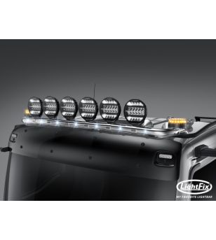 Dachbügel - Lightfix - Sky-light - Vorverkabelt - Hochglänzender Edelstahl - MAN - TGS/TGX - L - 2020+