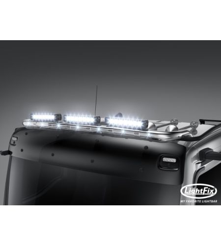 Roof bar - Lightfix - Sky-light - Prewired - High gloss stainless steel - MAN - TGS/TGX - GN/L/M/NN/TN/XL - 2020+