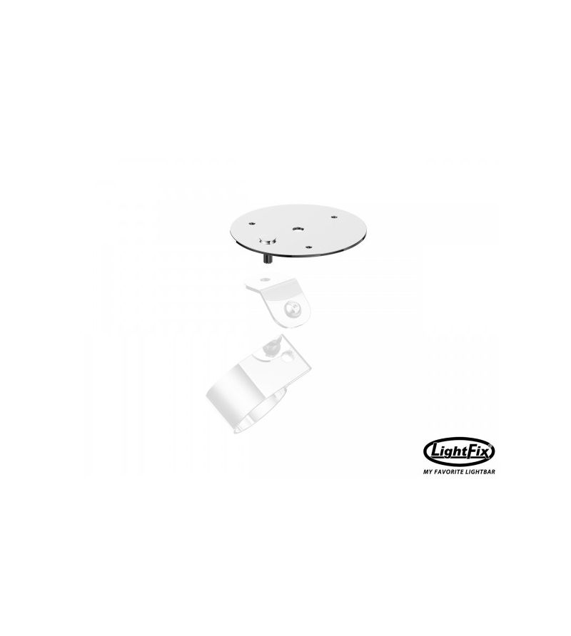 Mounting - Lightfix - Beacon mounting plate - 170 - High gloss stainless steel