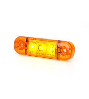 Markeringslicht - WAS - W97.1 Black - 3.3" - 8.4cm - Amber - 12V-24V