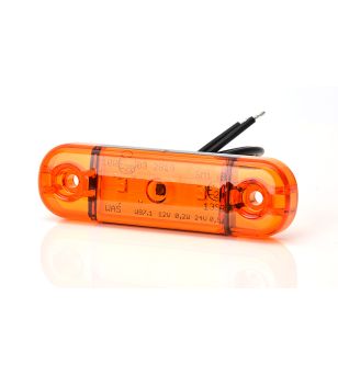 Begrenzungsleuchte - WAS - W97.1 Schwarz - 3.3" - 8.4cm - Amber - 12V-24V