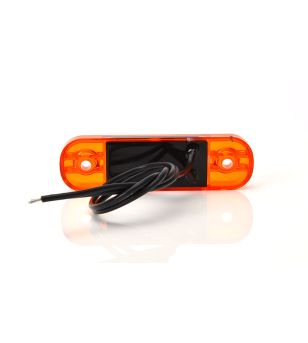 Markeringslicht - WAS - W97.1 Black - 3.3" - 8.4cm - Amber - 12V-24V