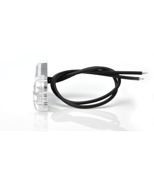 Begrenzungsleuchte - WAS - W97.1 Schwarz - 3.3" - 8.4cm - Klar - Weiß - 12V-24V 