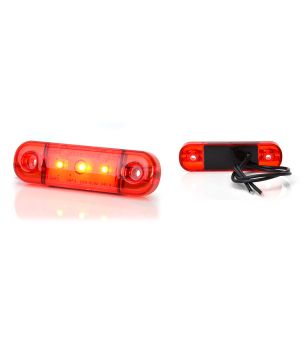 Markeringslicht - WAS - W97.1 Black - 3.3" - 8.4cm - Rood - 12V-24V