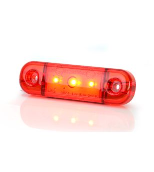 Markeringslicht - WAS - W97.1 Black - 3.3" - 8.4cm - Rood - 12V-24V