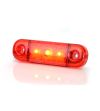 Marker Light - WAS - W97.1 Black - 3.3" - 8.4cm - Red - 12V-24V