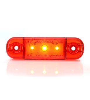 Markeringslicht - WAS - W97.1 - 3.3" - 8.4cm - Rood - 12V-24V