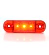 Marker Light - WAS - W97.1 Black - 3.3" - 8.4cm - Red - 12V-24V