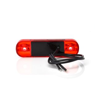 Marker Light - WAS - W97.1 Black - 3.3" - 8.4cm - Red - 12V-24V