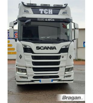 Roof bar - Bragan - Wide  - 6 light mounts - Black - Scania - R/S - Highline - 2016+
