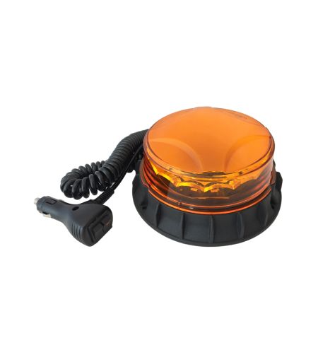 Varningsljus - 247 Lighting - Sigma - Magnetisk - 6.7" - 16.9cm - 10 blixtmönster - Bärnsten - R65 - 12V-24V -