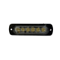 Warning light - 247 Lighting - 6-Led - 4.4" - 11.3cm - Clear - 19 flash patterns - Amber - 12V-30V