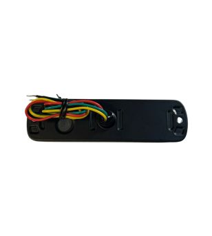 Warning light - 247 Lighting - 6-Led - 4.4" - 11.3cm - Clear - 19 flash patterns - Amber - 12V-30V