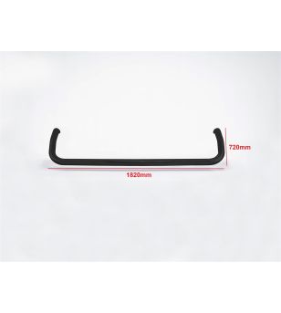 Roof bar - Bragan - Wide- 6 light mounts - Black - DAF - XG+ - 2021+