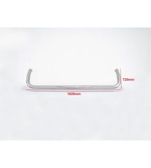 Dakbeugel - Bragan - Wide  - 6 lampsteunen - Hoogglans RVS - LED - DAF - XG+ - 2021+