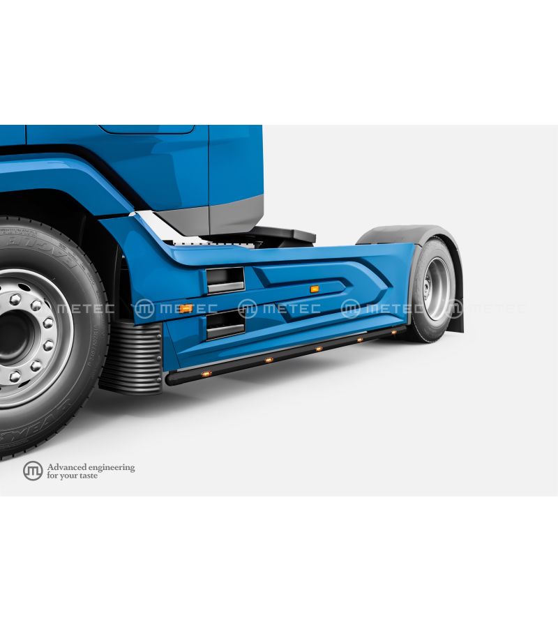 Sidebars - Metec - Brace-it - LED - Zwart - Set - DAF - XG+ - WB 4000 - 2021+