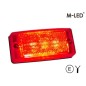 Marker Light - M-Led - Classic - 4.7" - 11.9cm - Red - 12V-30V