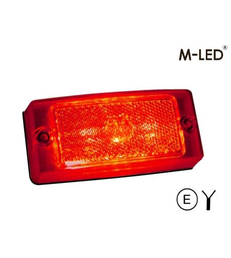 Begrenzungsleuchte - M-Led - Klassisch - 4.7" - 11.9cm - Rot - 12V-30V